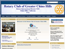 Tablet Screenshot of chinohillsrotaryclub.org